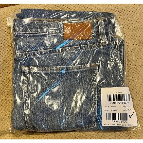 J. Crew Full length demi boot womens jeans BF659 31 - Picture 4 of 6